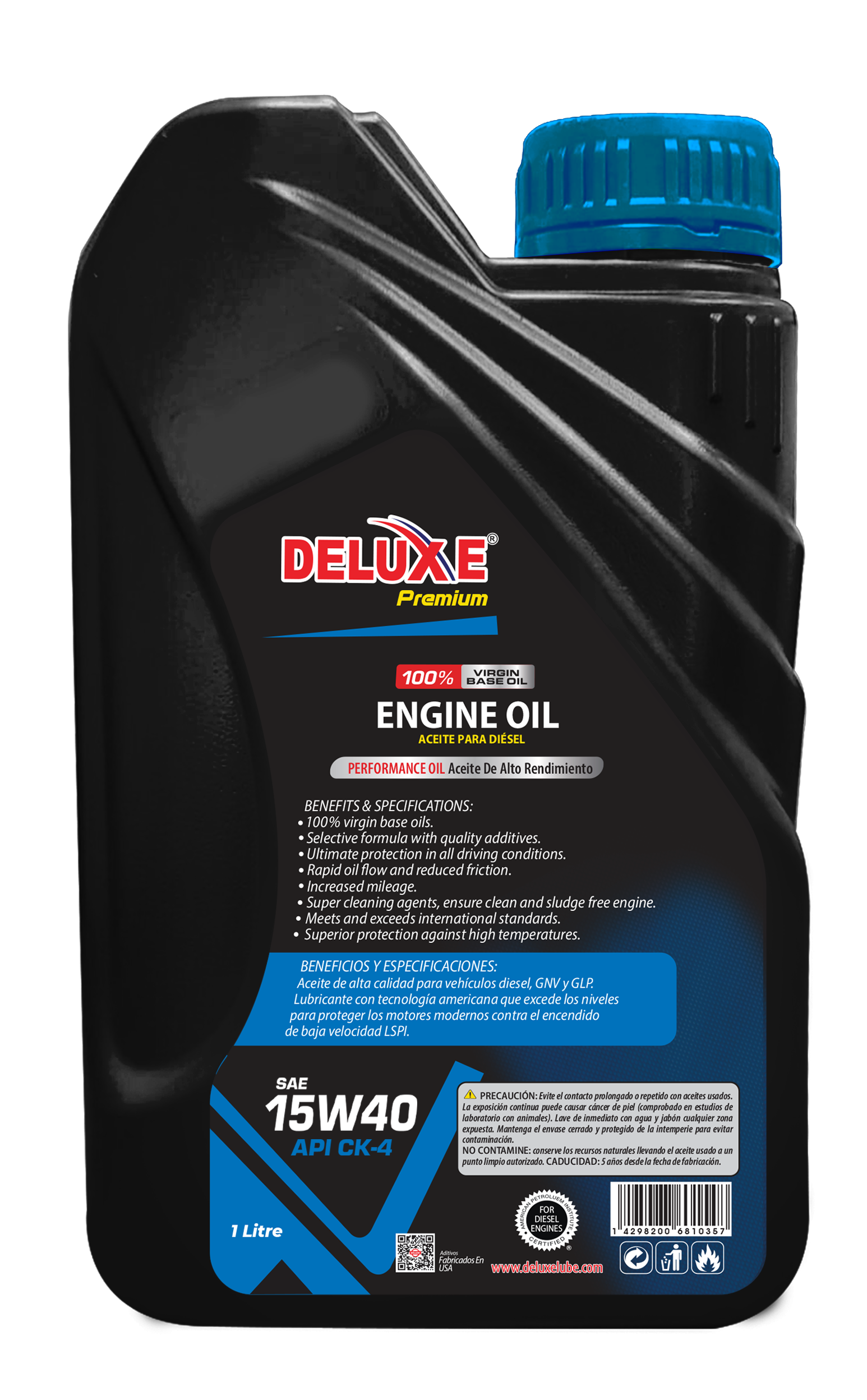 SAE 15W40 API CK-4 0.946L rear thumbnail